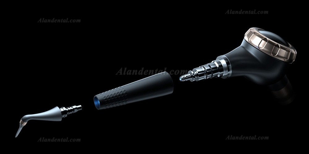 Woodpecker handpiece can be detached for maintenance if clog occurs, which makes it unique among all the brands.